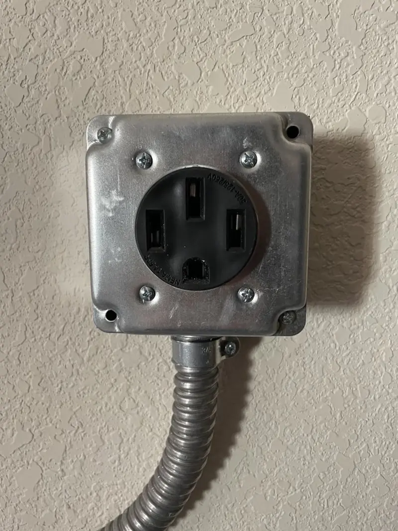 NEMA 14-50 outlet installed for Smart Home Electrical in Coleman